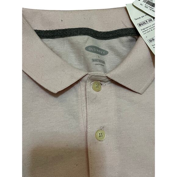 Old Navy Pink Men’s Coller Shirt Size Large Brand New Size Large - Picture 4 of 6